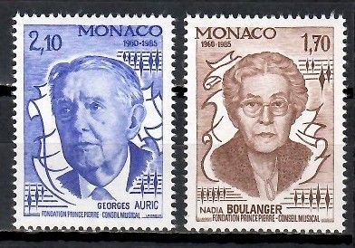 Znaczek Monako 1985 Mi 1693-1694 Czyste **