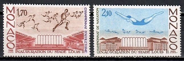 Znaczek Monako 1985 Mi 1697-1698 Czyste **