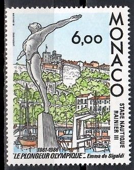 Znaczek Monako 1986 Mi 1775 Czyste **