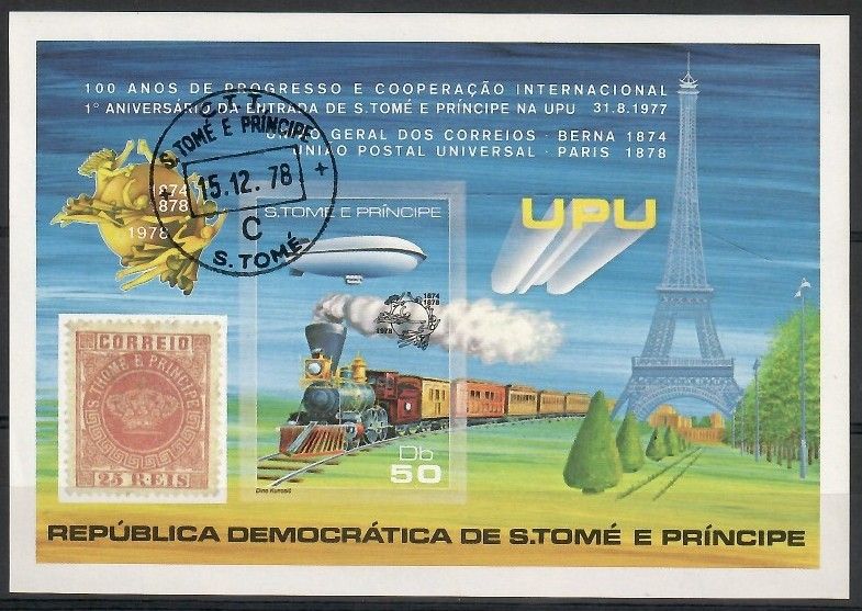 Znaczek Wyspy Św. Tomasza i Książęca 1978 Mi bl 17B Stemplowane