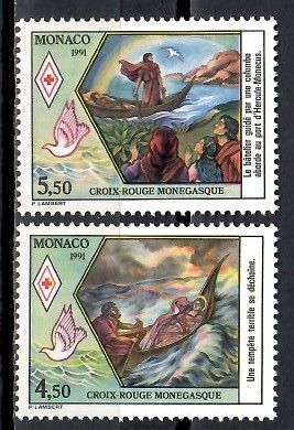 Znaczek Monako 1991 Mi 2038-2039 Czyste **