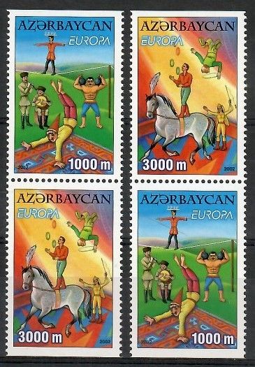 Znaczek Azerbejdżan 2002 Mi 513-514D Czyste **