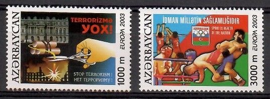 Znaczek Azerbejdżan 2003 Mi 543-544 Czyste **