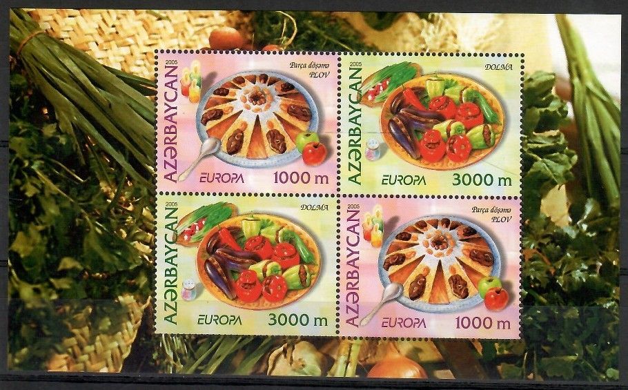 Znaczek Azerbejdżan 2005 Mi h-blatt 610-611A Czyste **
