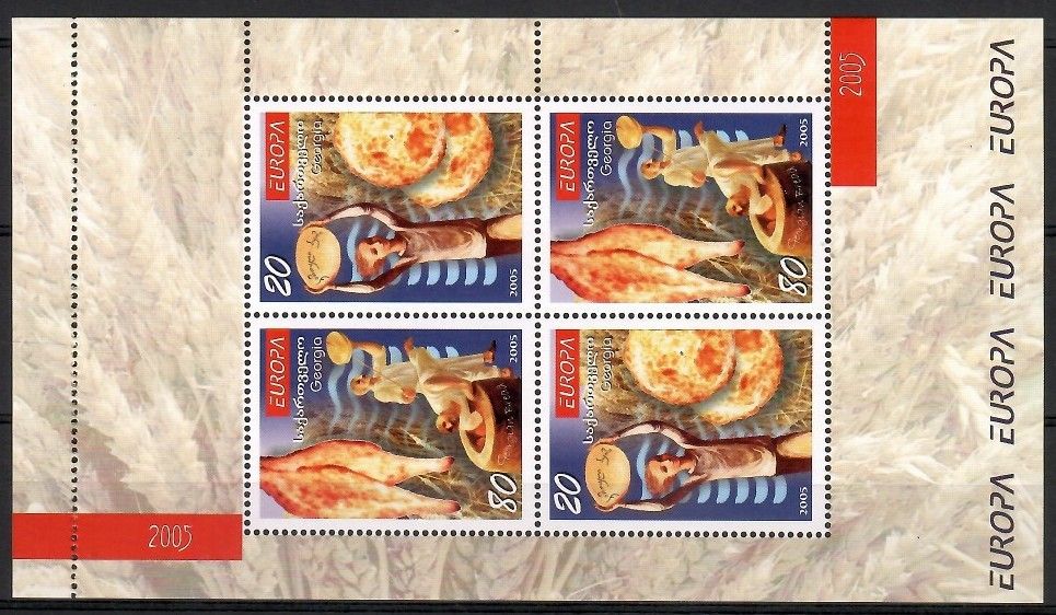 Znaczek Gruzja 2005 Mi h-blatt 482-483A Czyste **