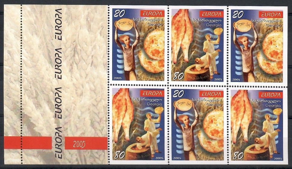 Znaczek Gruzja 2005 Mi h-blatt 482-483D,E Czyste **