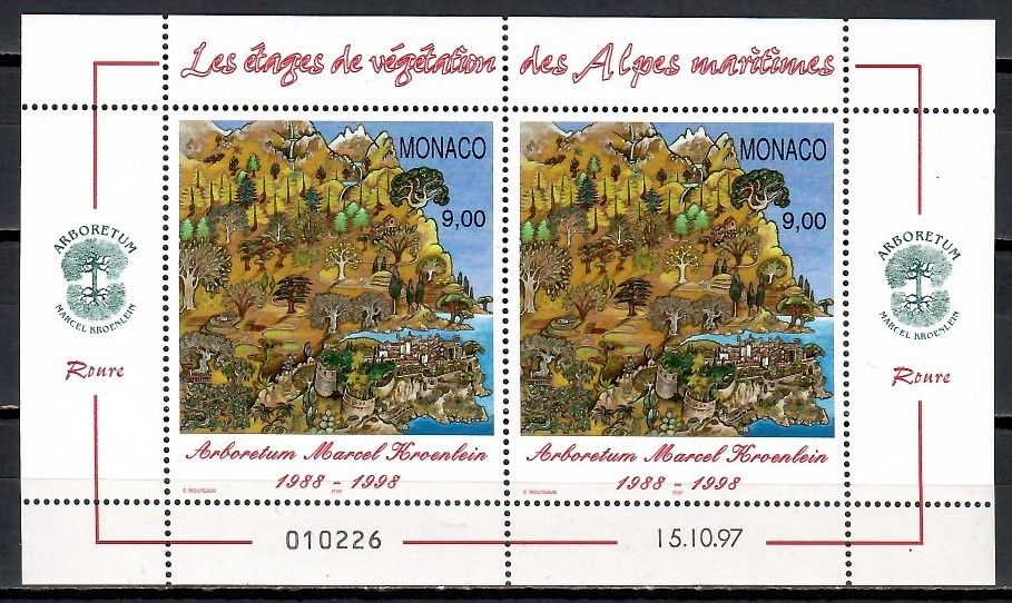 Znaczek Monako 1997 Mi ark 2385 Czyste **