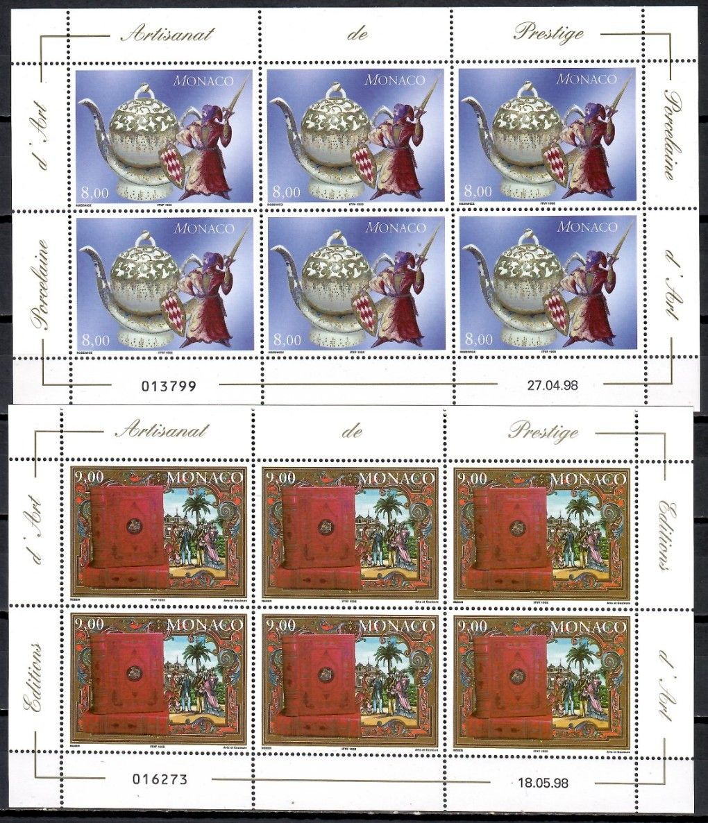 Znaczek Monako 1998 Mi ark 2412-2413 Czyste **