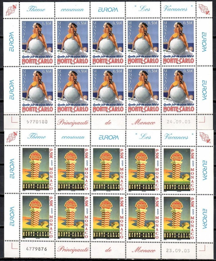 Znaczek Monako 2004 Mi ark 2693-2694 Czyste **