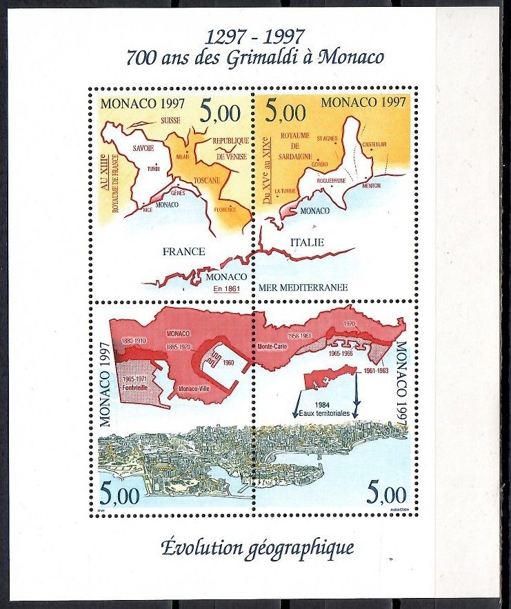 Znaczek Monako 1997 Mi bl 73 Czyste **