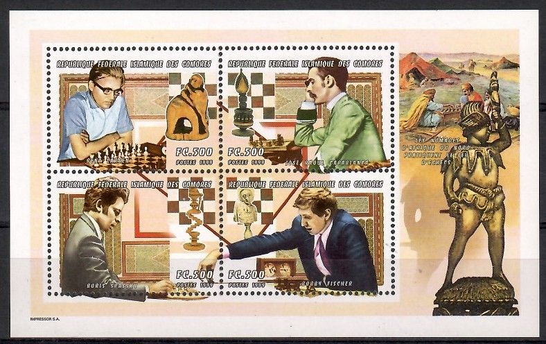 Znaczek Komory 1999 Mi ark 1761-1764 Czyste **