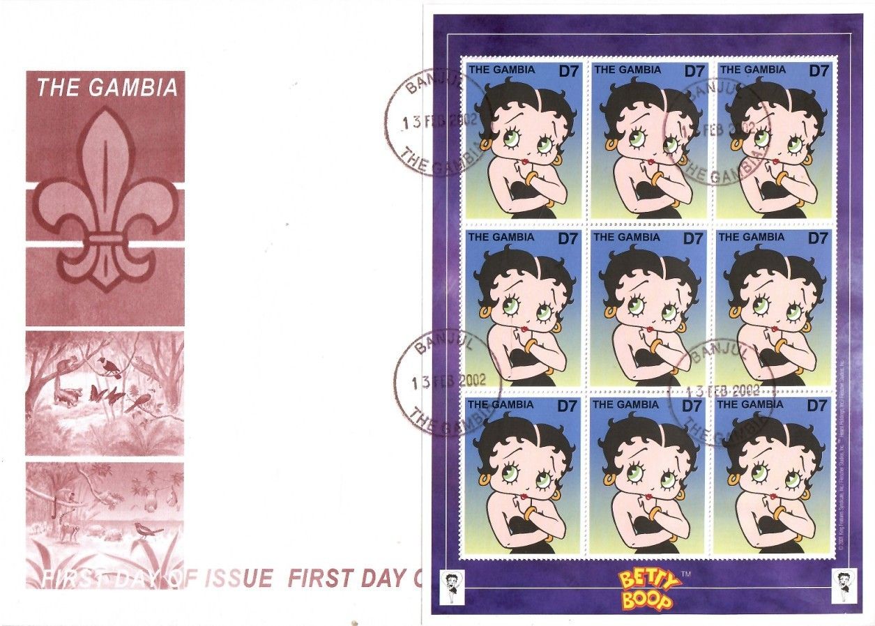 Znaczek Gambia 2002 Mi ark 4651 FDC