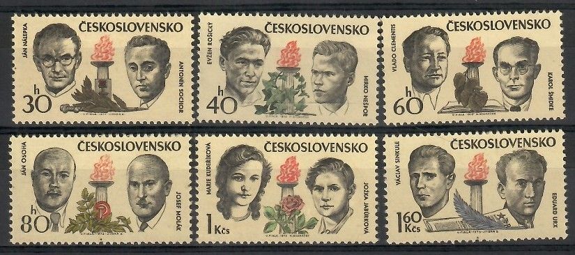 Znaczek Czechosłowacja 1973 Mi 2126-2131 Czyste **