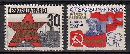 Znaczek Czechosłowacja 1973 Mi 2124-2125 Czyste **