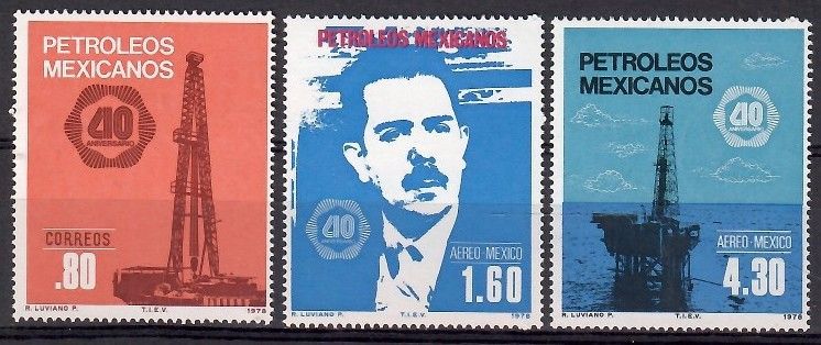 Znaczek Meksyk 1978 Mi 1578-1580 Czyste **