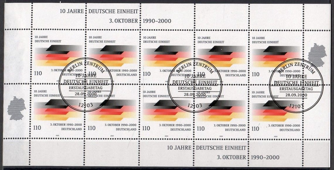Znaczek Niemcy 2000 Mi abo ark 2142 Stemplowane