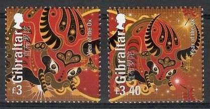 Znaczek Gibraltar 2021 Mi 1998-1999 Czyste **