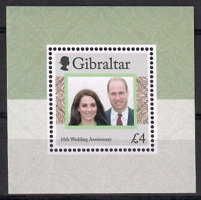 Znaczek Gibraltar 2021 Mi bl 146 Czyste **