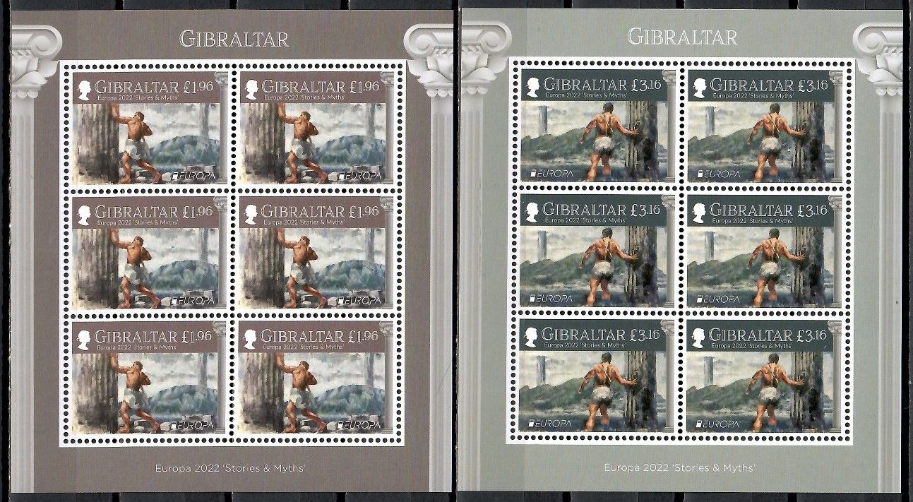 Znaczek Gibraltar 2022 Mi ark 2042-2043 Czyste **