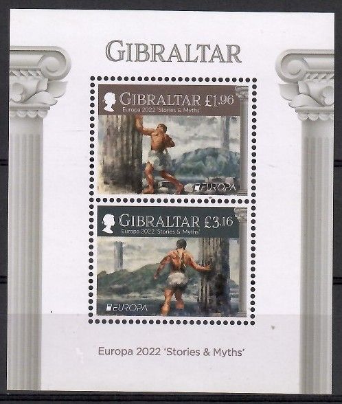 Znaczek Gibraltar 2022 Mi bl 150 Czyste **