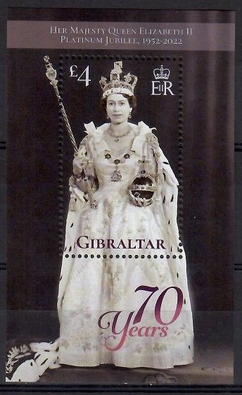 Znaczek Gibraltar 2022 Mi bl 151 Czyste **