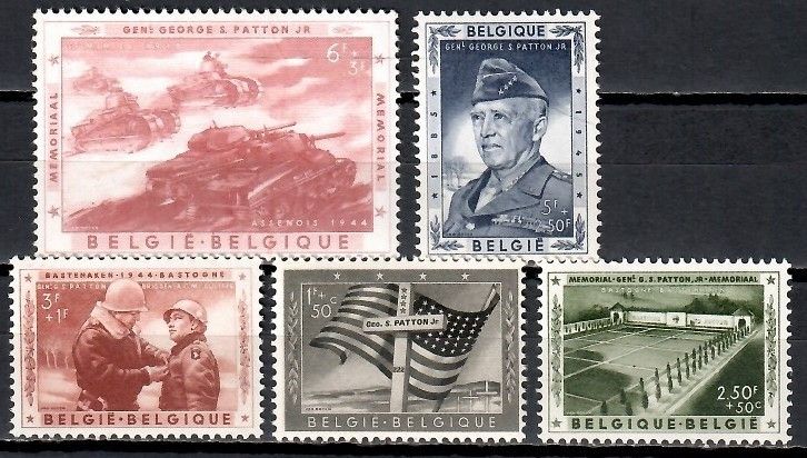 Znaczek Belgia 1957 Mi 1077-1081 Czyste **