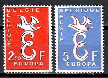 Znaczek Belgia 1958 Mi 1117-1118 Czyste **