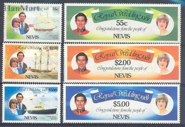 Znaczek Nevis 1981 Mi 60-65 Czyste **