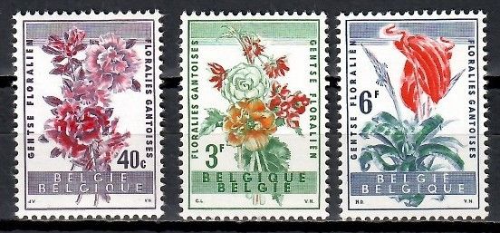 Znaczek Belgia 1960 Mi 1179-1181 Czyste **