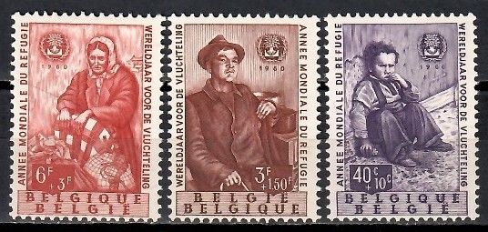 Znaczek Belgia 1960 Mi 1185-1187 Czyste **