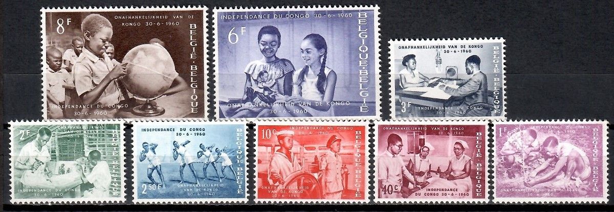 Znaczek Belgia 1960 Mi 1198-1205 Czyste **