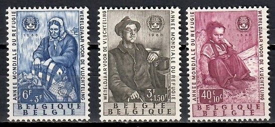 Znaczek Belgia 1960 Mi 1182-1184 Czyste **