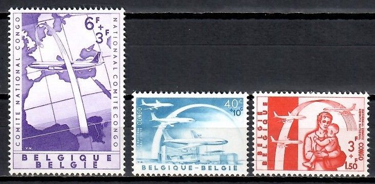 Znaczek Belgia 1960 Mi 1206-1208 Czyste **