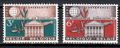 Znaczek Belgia 1961 Mi 1251-1252 Czyste **
