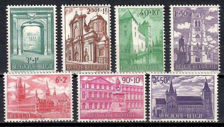 Znaczek Belgia 1962 Mi 1265-1271 Czyste **