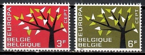 Znaczek Belgia 1962 Mi 1282-1283 Czyste **