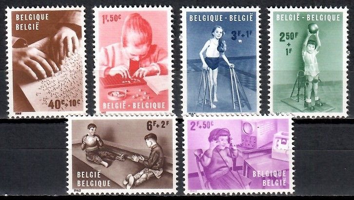Znaczek Belgia 1962 Mi 1285-1290 Czyste **