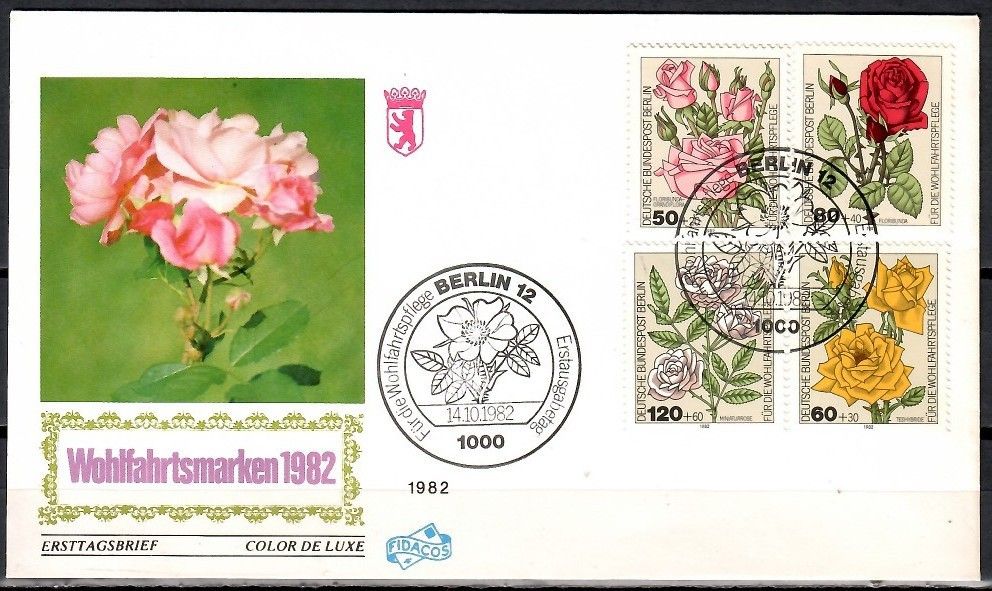 Znaczek Berlin, Niemcy 1982 Mi 680-683 FDC