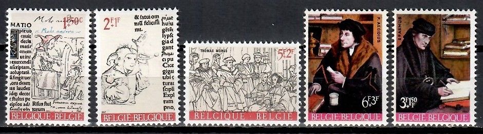 Znaczek Belgia 1967 Mi 1484-1488 Czyste **