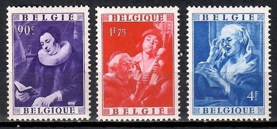 Znaczek Belgia 1949 Mi 838-840 Czyste **