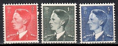 Znaczek Belgia 1952 Mi 949-951 Czyste **