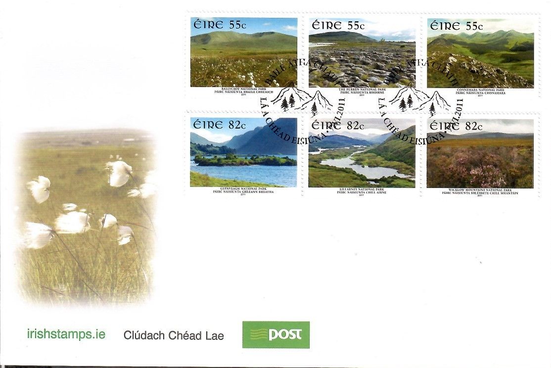 Znaczek Irlandia 2011 Mi 1974-1979 FDC