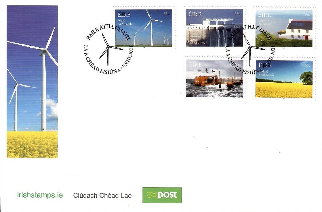 Znaczek Irlandia 2011 Mi 1982-1986 FDC