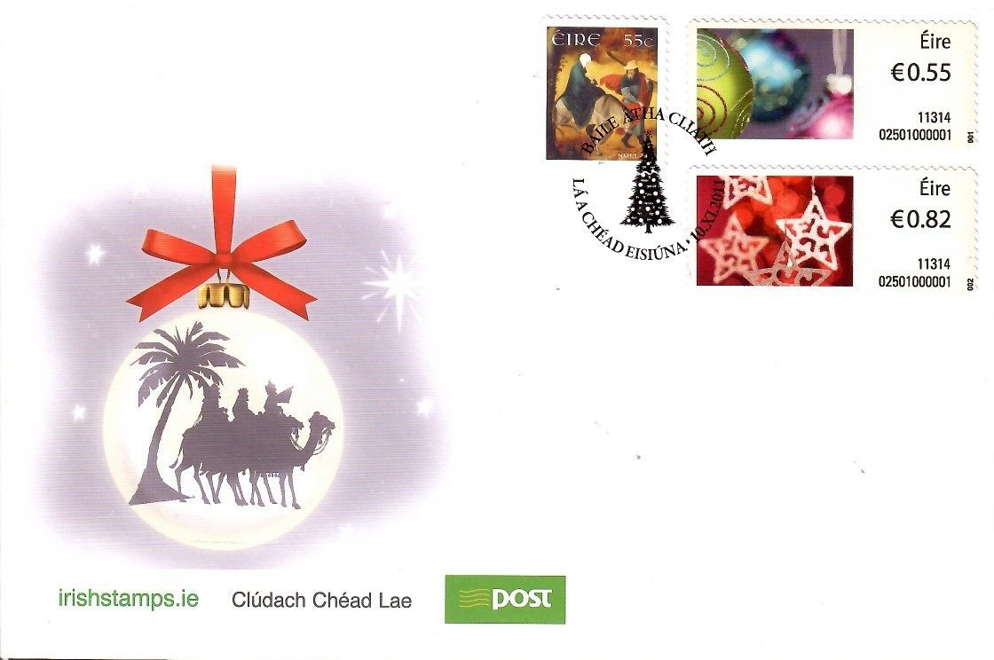 Znaczek Irlandia 2011 Mi 1995+aut31-32 FDC