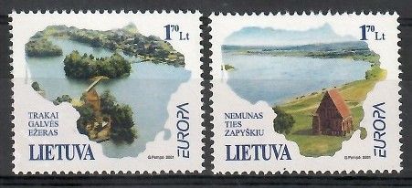 Znaczek Litwa 2001 Mi 756-757 Czyste **