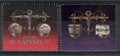 Znaczek Łotwa 1994 Mi 376-377 Czyste **