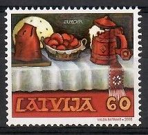 Znaczek Łotwa 2005 Mi 635 Czyste **