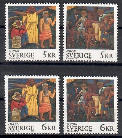 Znaczek Szwecja 1995 Mi 1874-1877 Czyste **