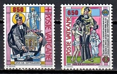 Znaczek Watykan 1992 Mi 1058-1059 Czyste **