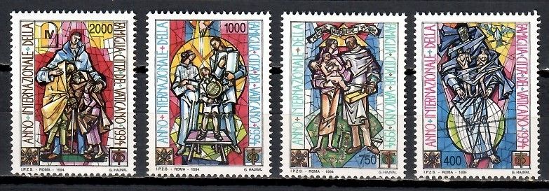 Znaczek Watykan 1994 Mi 1118-1121 Czyste **